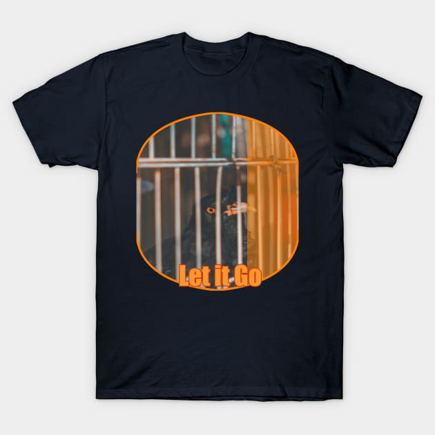 Caged animals Freedom Thrush T-Shirt by Lebihanto